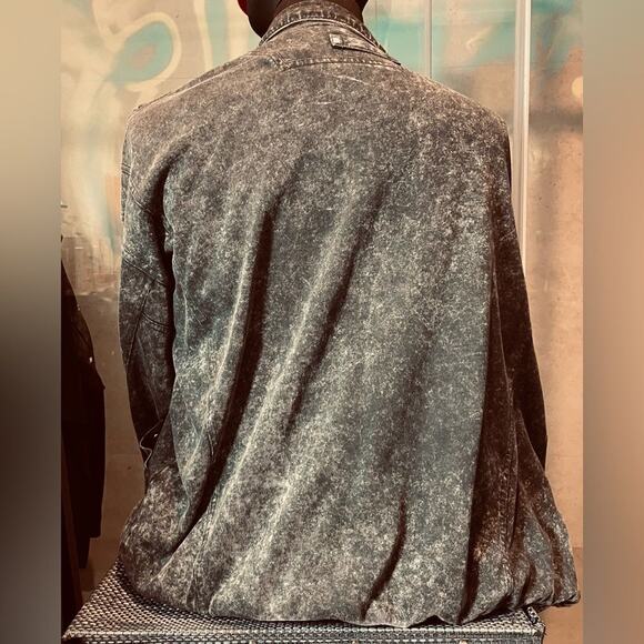 2 Item Bundle - Nike Bomber Jacket XL - Amiri Patchwork Jeans Sz 38 - Blue Grey - Picture 9 of 14